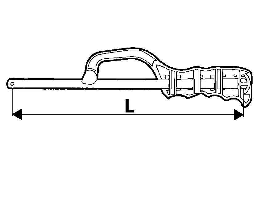 LAMA C/IMPUGNATURA PER LEGNO/METALLO